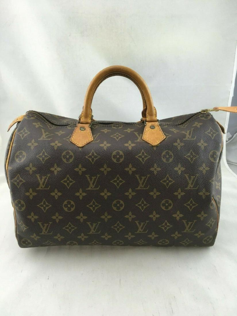 LOUIS VUITTON VINTAGE MONOGRAM CANVAS SPEEDY 35 BAG (1 of 10)