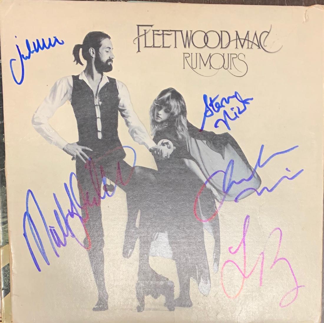 Signed Fleetwood Mac Rumours Album: Signed by Mick Fleetwood, Stevie Nicks, John McVie, Christine McVie, and Lindsey Buckingham