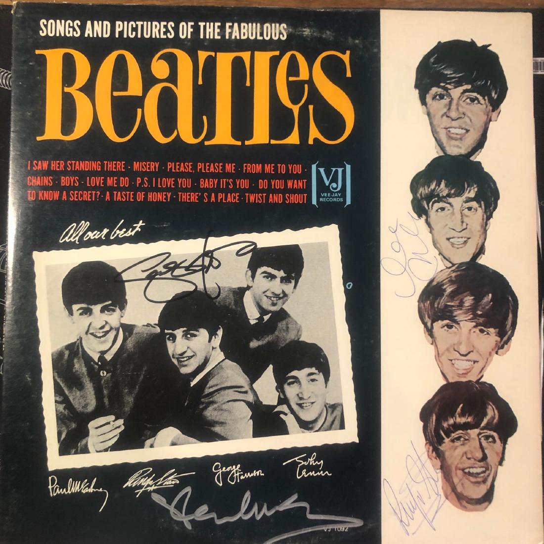 Signed Beatles Songs and Pictures Album: Signed by John Lennon. Paul McCartney, George Harrison and Ringo Starr