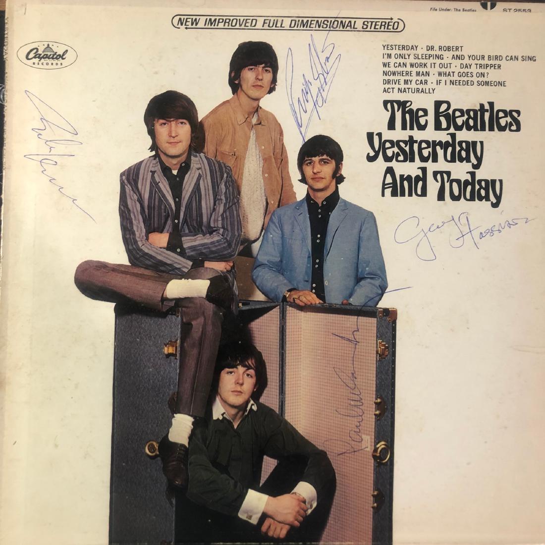 Signed Beatles Yesterday and Today Album: Signed by John Lennon. Paul McCartney, George Harrison and Ringo Starr