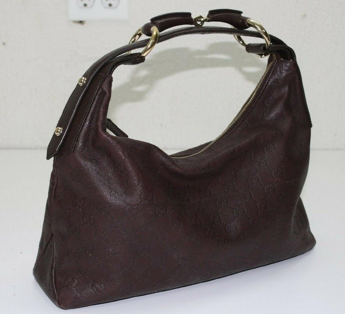 Gucci Horsebit Hobo Bag: Gucci Guccissima Horsebit 115867 491404 Medium Chain Leather Hobo Bag Bag Height: 9" Bag Length: 16" Bag Depth: 4" Bag Strap Drop: 8" Great Condition 8 out 10 Normal Wear and Tear Comes Wit