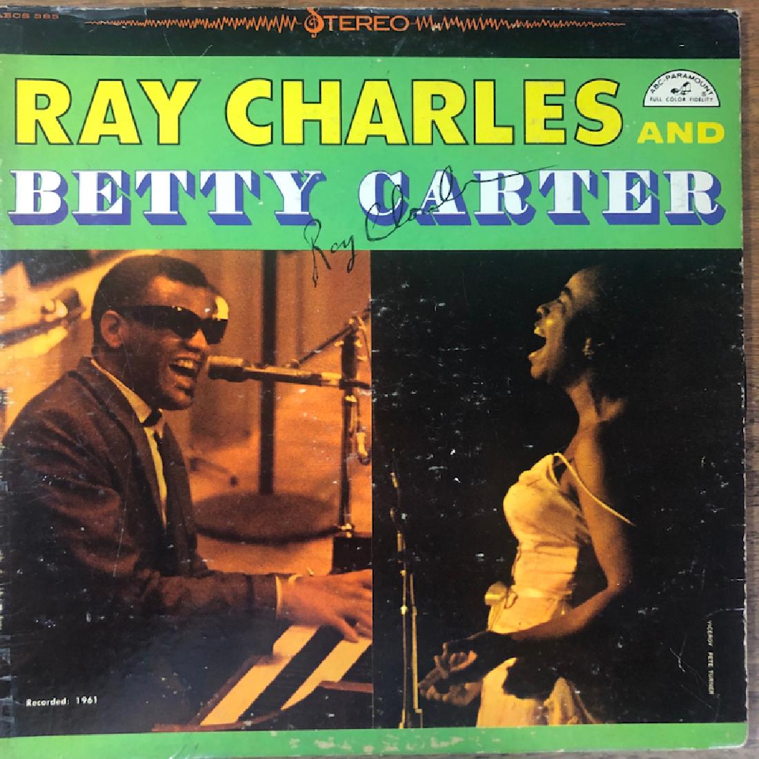 Signed Ray Charles and Betty Carter Album (1 of 1)