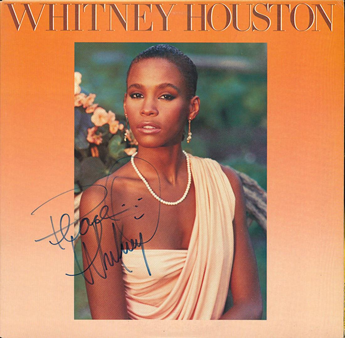 Signed Whitney Houston Self Titled Album (1 of 1)