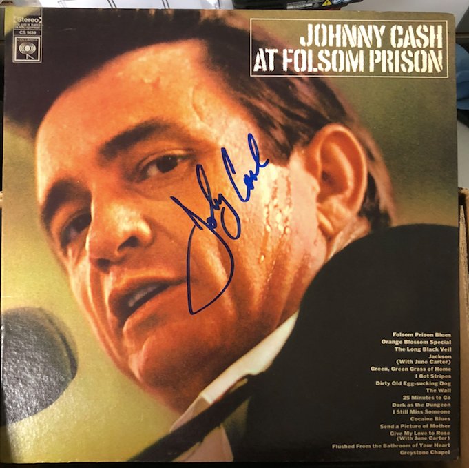 Signed Johnny Cash Folsom Prison (1 of 1)