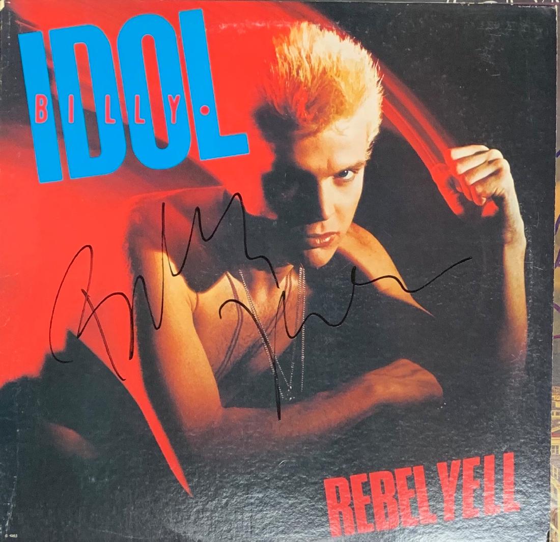 Signed Billy Idol Rebel Yell Album: Signed by Billy Idol