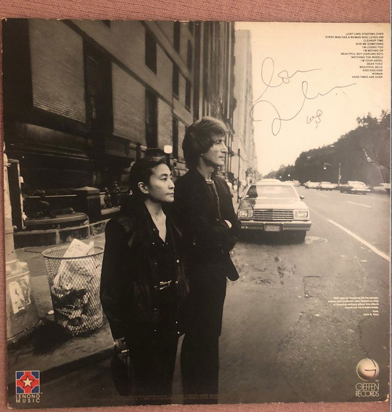 Signed John Lennon Double Fantasy Albun: Signed by John Lennon