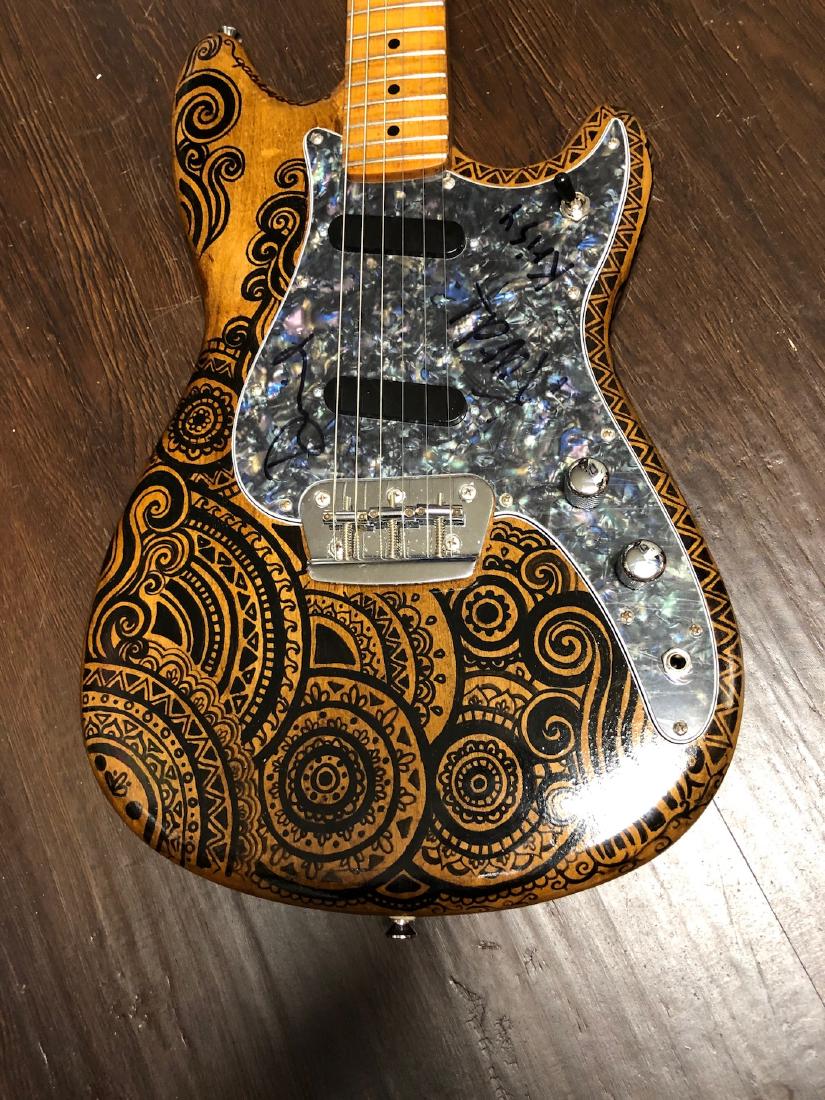 Signed Nirvana Guitar: Signed by Kurt Cobain, David Grohl, and Krist Novoselic
