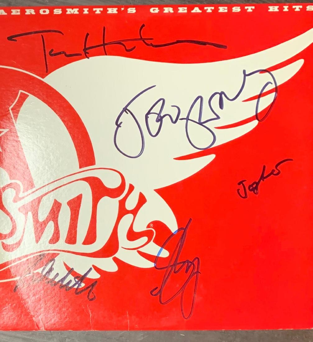 Signed Aerosmith's Greatest Hits Albumn: Signed by Steven Tyler, Joe Perry, Brad Whitford, Tom Hamilton, and Joey Kramer