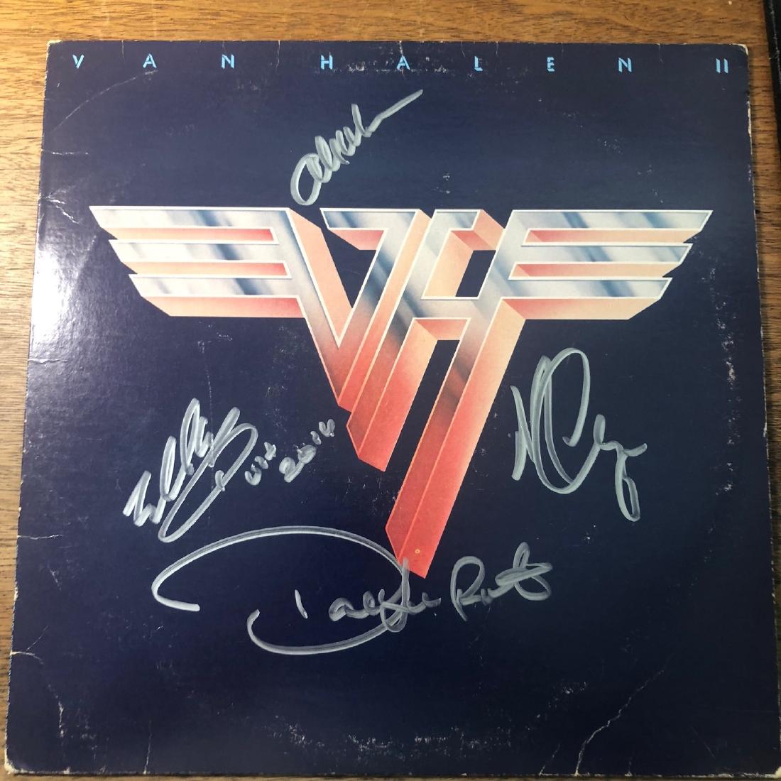 Signed Van Halen 2 Album: Signed by David Lee Roth, Eddie Van Halen, Michael Antony, and Alex Van Halen