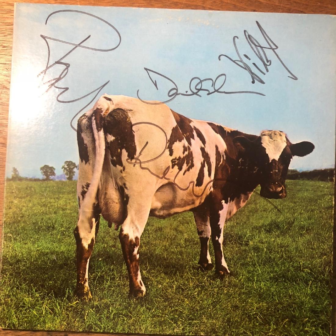 Signed Pink Floyd Atom Heart Album: Signed by Roger Waters, David Gilmore, Nick Mason, and Richard Wright