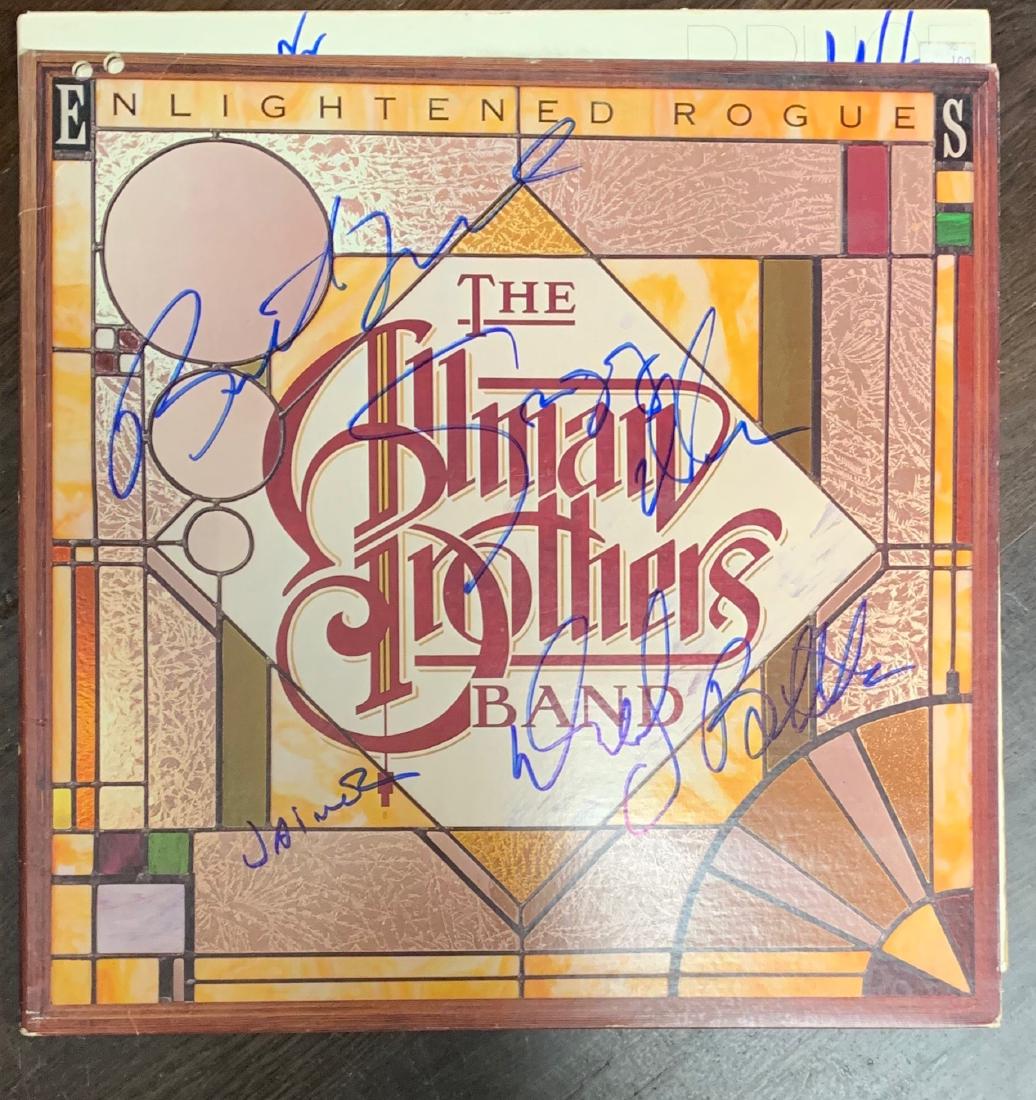 Signed Allman Brothers Enlightened Rogue Album: Signed by Greg Allman Dickey Betts, Butch Trucks, Jaimoe