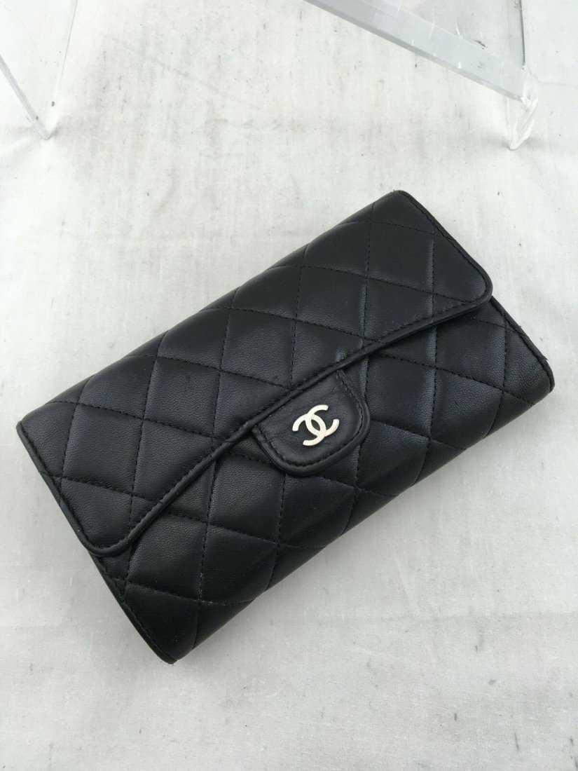 Chanel  Quilted Lambskin Leather tri fold Wallet (1 of 7)