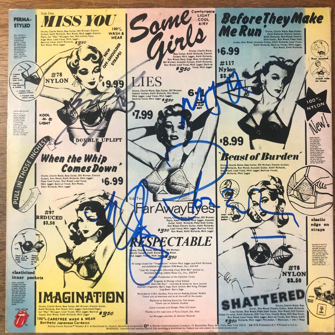 Signed Rolling Stones Some Girls Album (1 of 1)