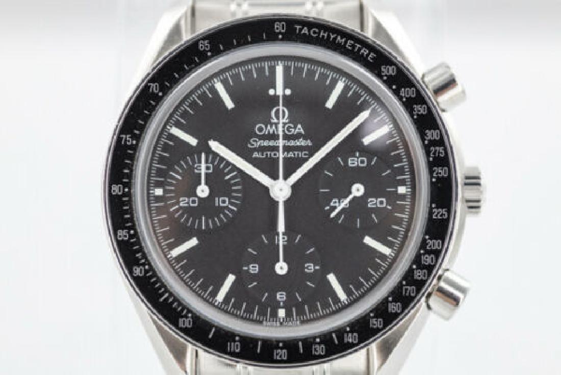 Omega Speedmaster: Brand: Omega Model: Mens Omega Speedmaster 175.0042 Cal 3220 39mm Steel Watch Description: Condition:Pre-owned: Band Color:Silver Features:Sapphire Crystal Band Material:Stainless Steel Gender:Men's B
