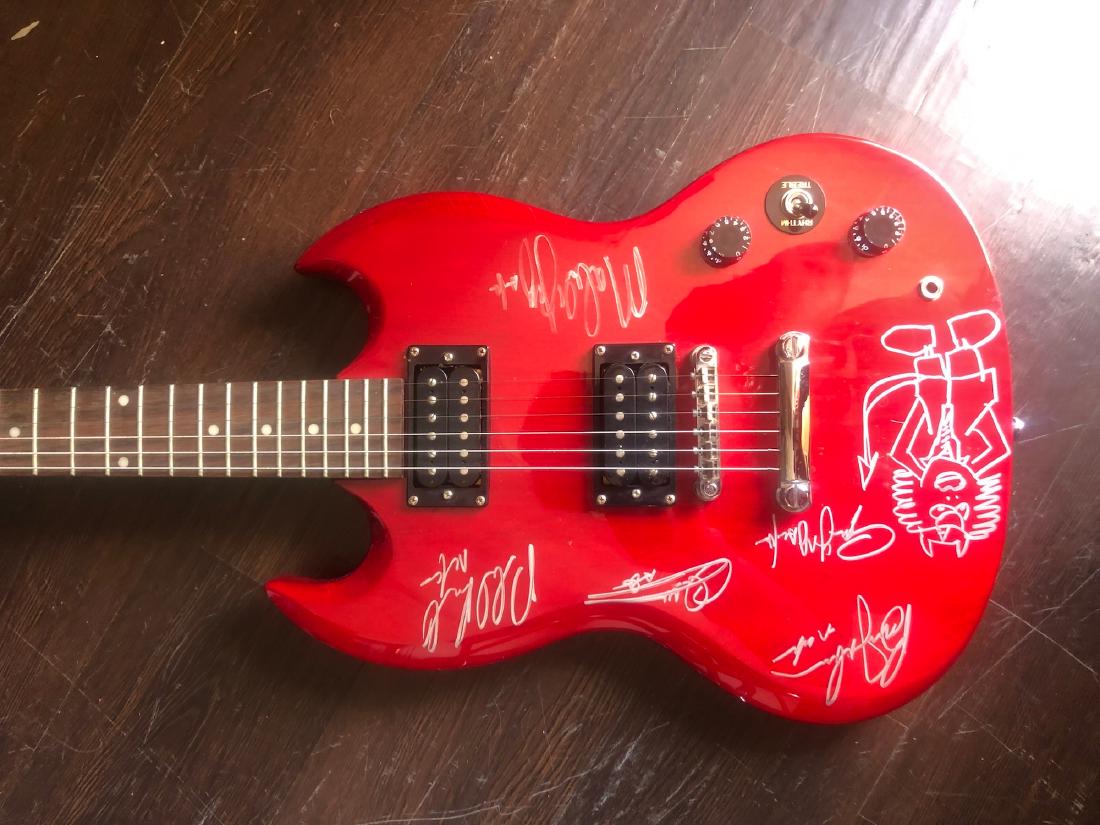 Signed AC/DC Guitar With Doodle (1 of 1)