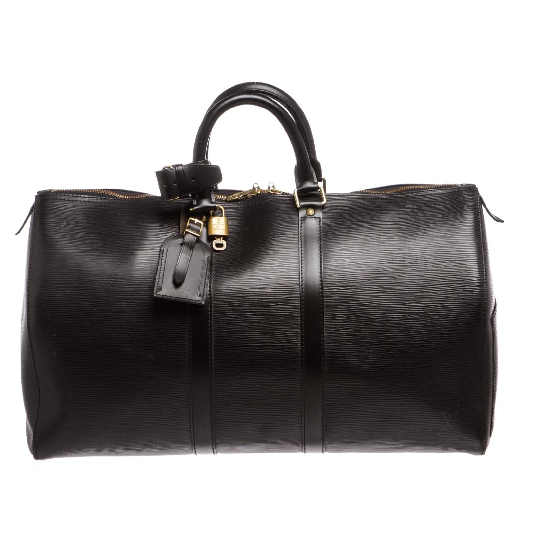 Louis Vuitton Black Epi Leather Keepall 45 cm Duffle (1 of 6)