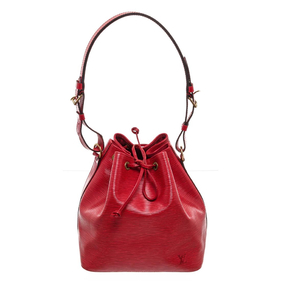 Louis Vuitton Red Epi Leather Noe PM Drawstring (1 of 8)