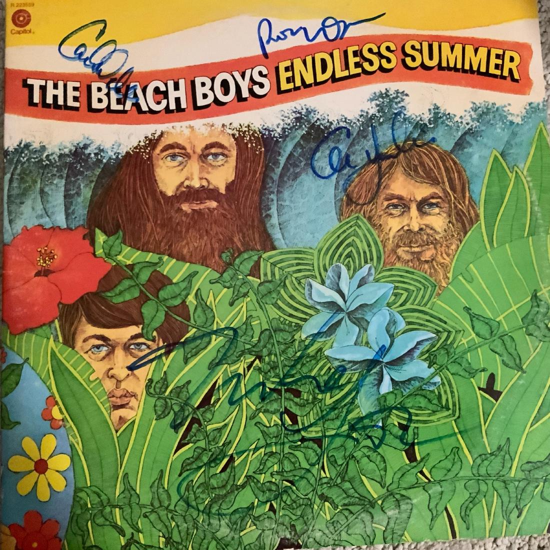 Signed Beach Boys Endless Summer Album: Signed by Brian Wilson, Dennis Wilson, Carl Wilson, Al Jardine, and Mike Love