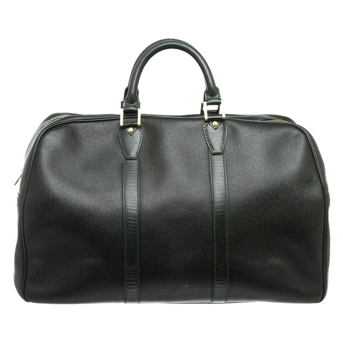 Louis Vuitton Green Taiga Leather Kendall PM Travel Bag (1 of 9)