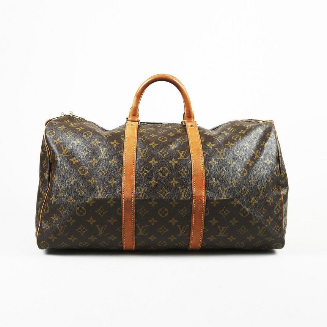 Louis Vuitton Monogram Coated Canvas "Keepall 50" Bag (1 of 7)