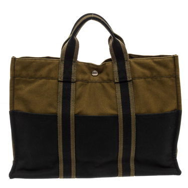 Hermes Canvas Tote Bag