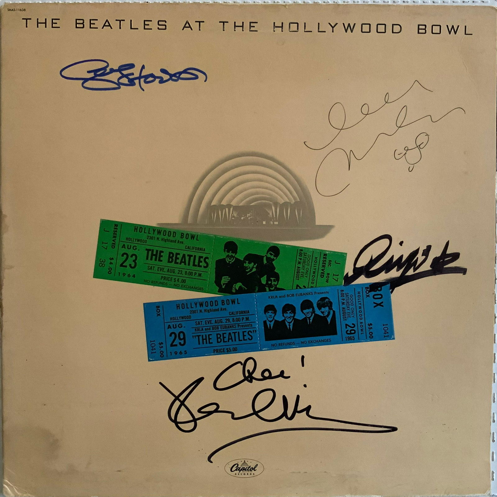 Signed Beatles The Beatles At The Hollywood Bowl Album (1 of 1)