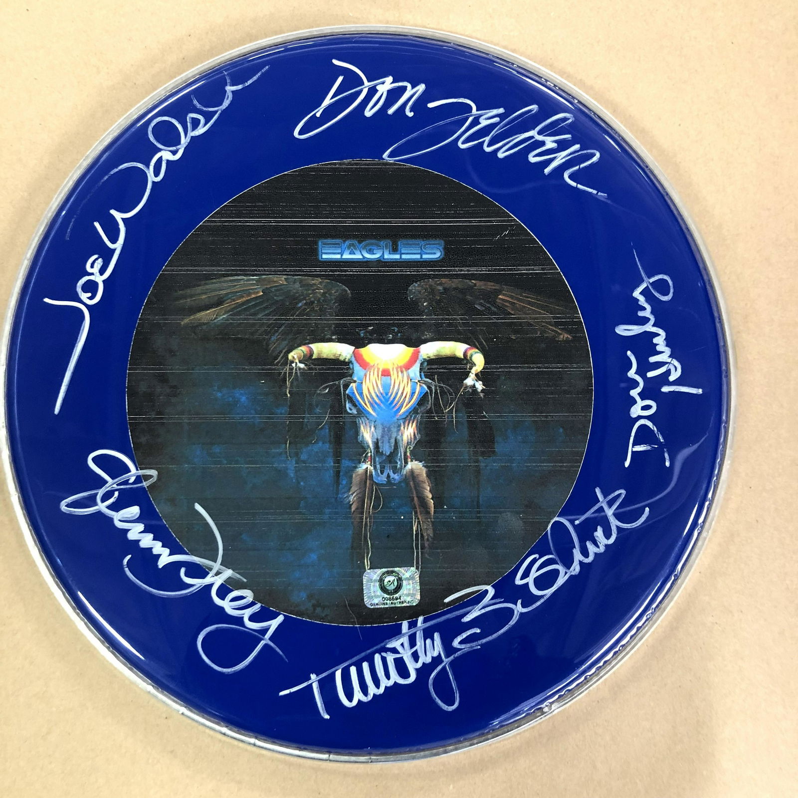Eagles Band Signed Drum Head (1 of 1)