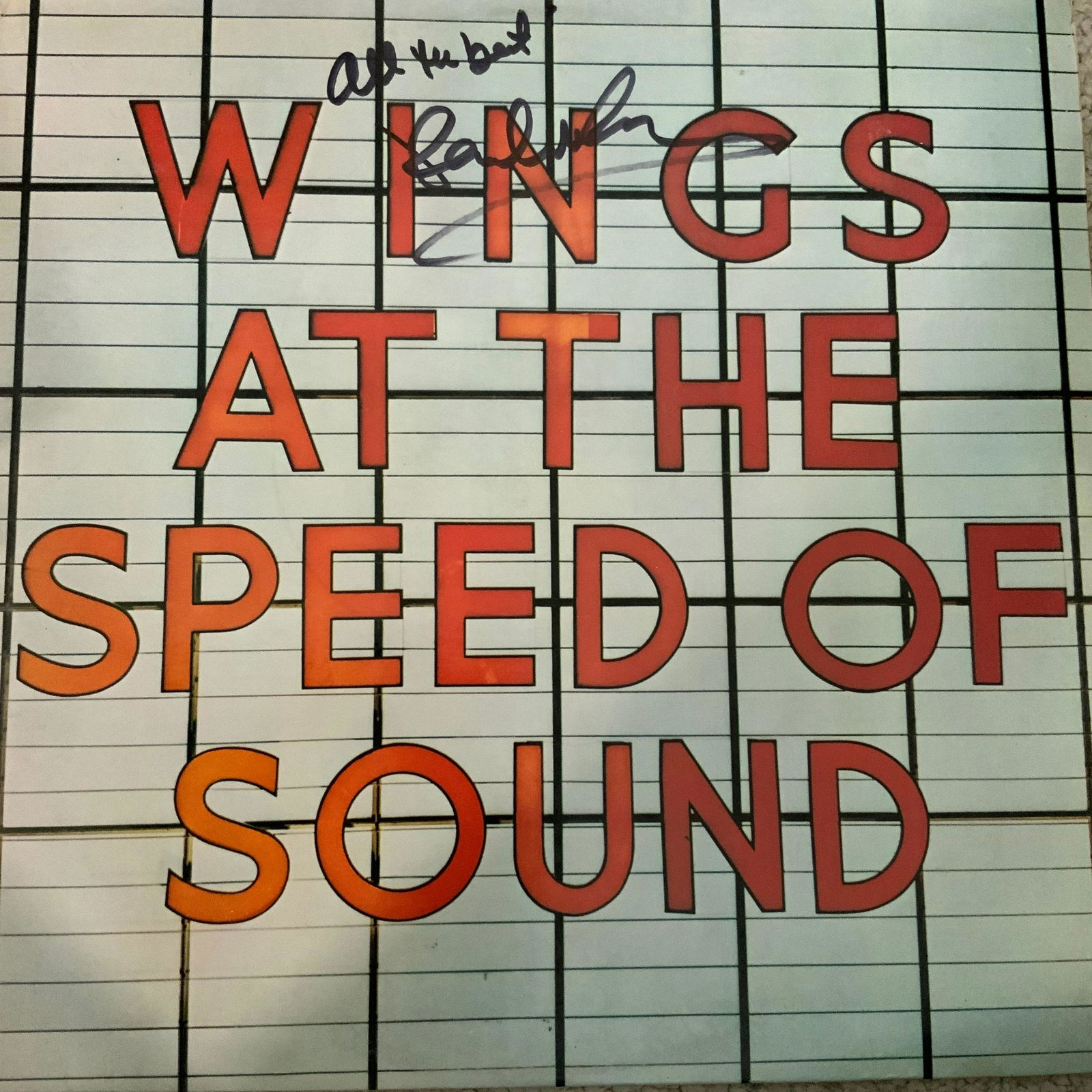 Signed Paul McCartney At The Speed of Sound Album (1 of 1)