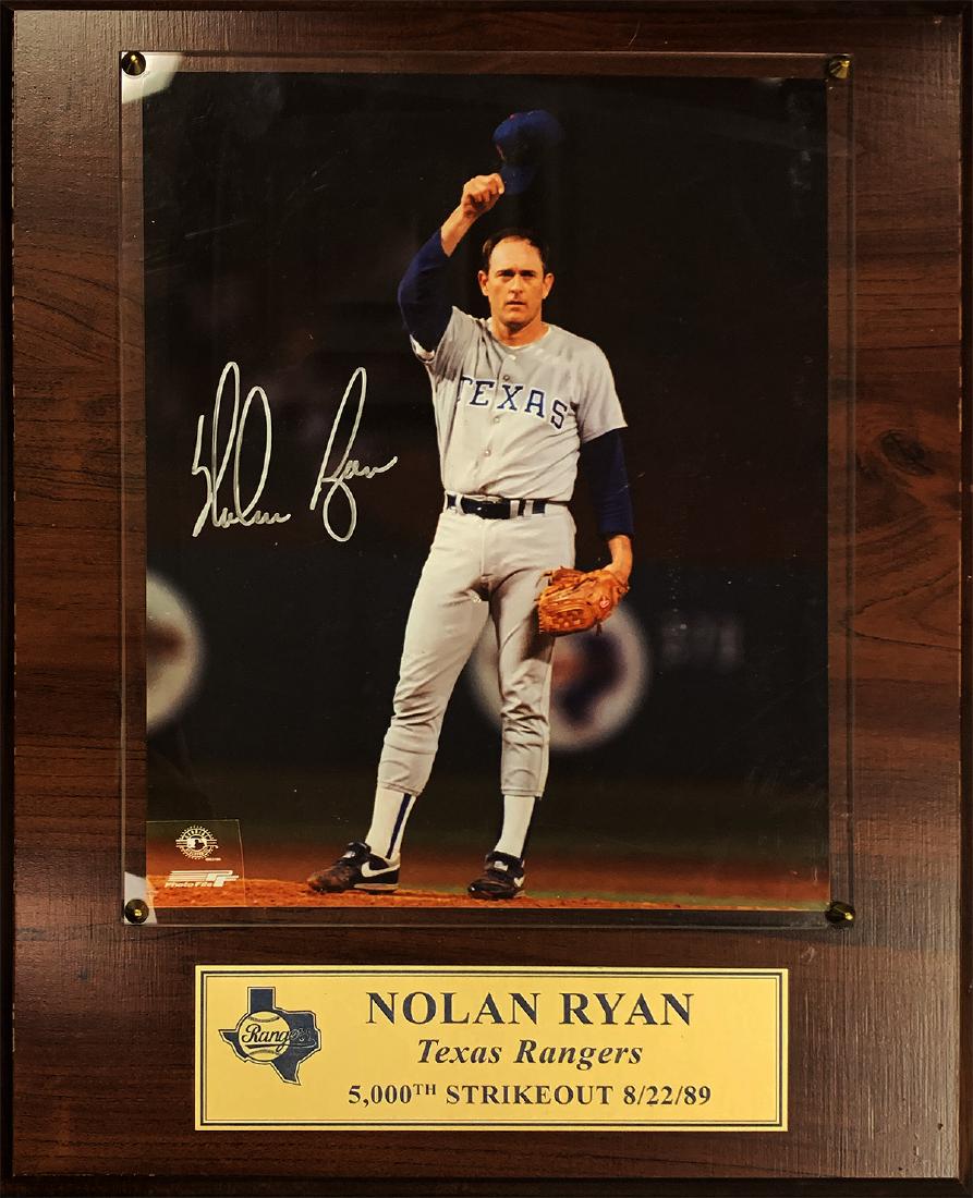 "RANGERS" NOLAN RYAN Signed 8x10 Photo (5000th (1 of 6)