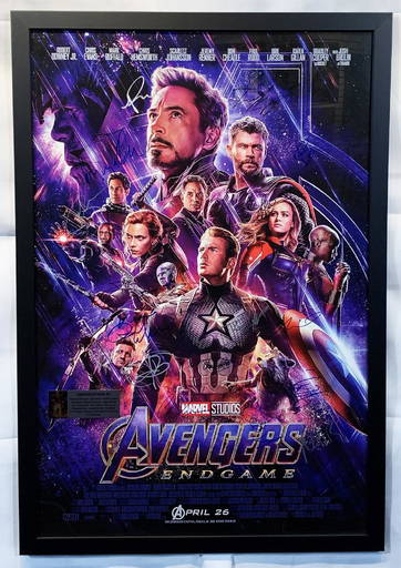 Avengers: Endgame 27x40 Original DS Theater Poster Signed By 6 Cast  Hemsworth