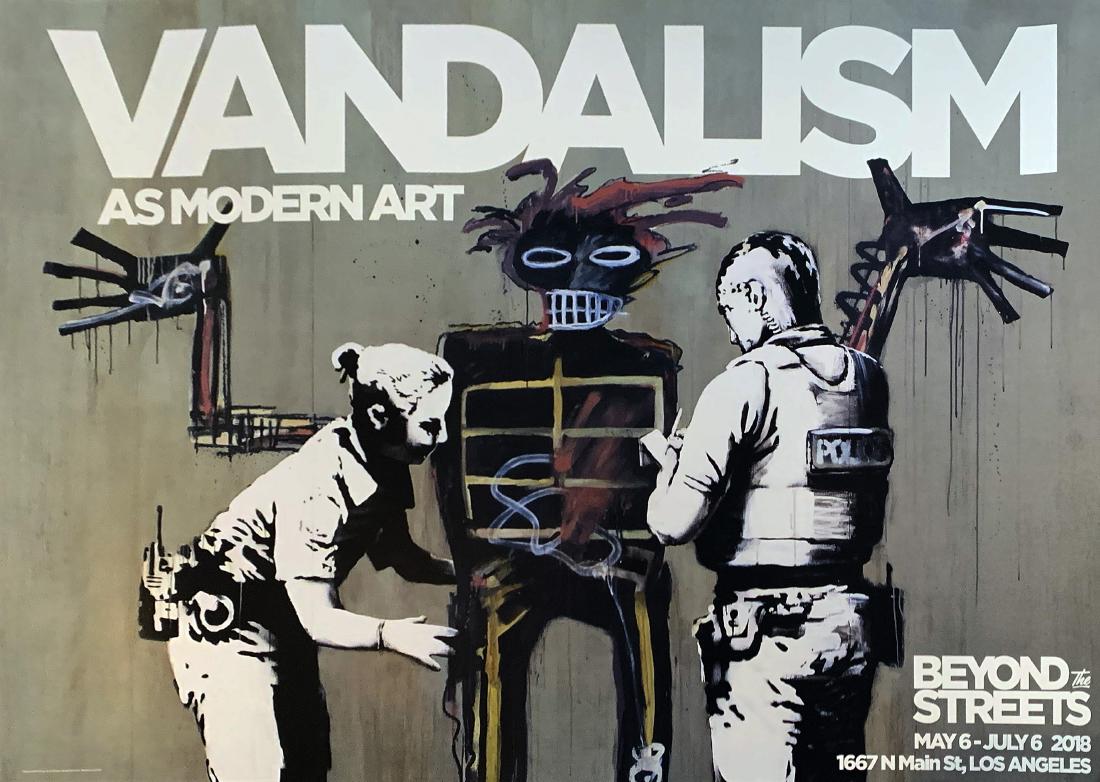 BANKSY "Beyond the Streets" Original Event Poster (1 of 1)