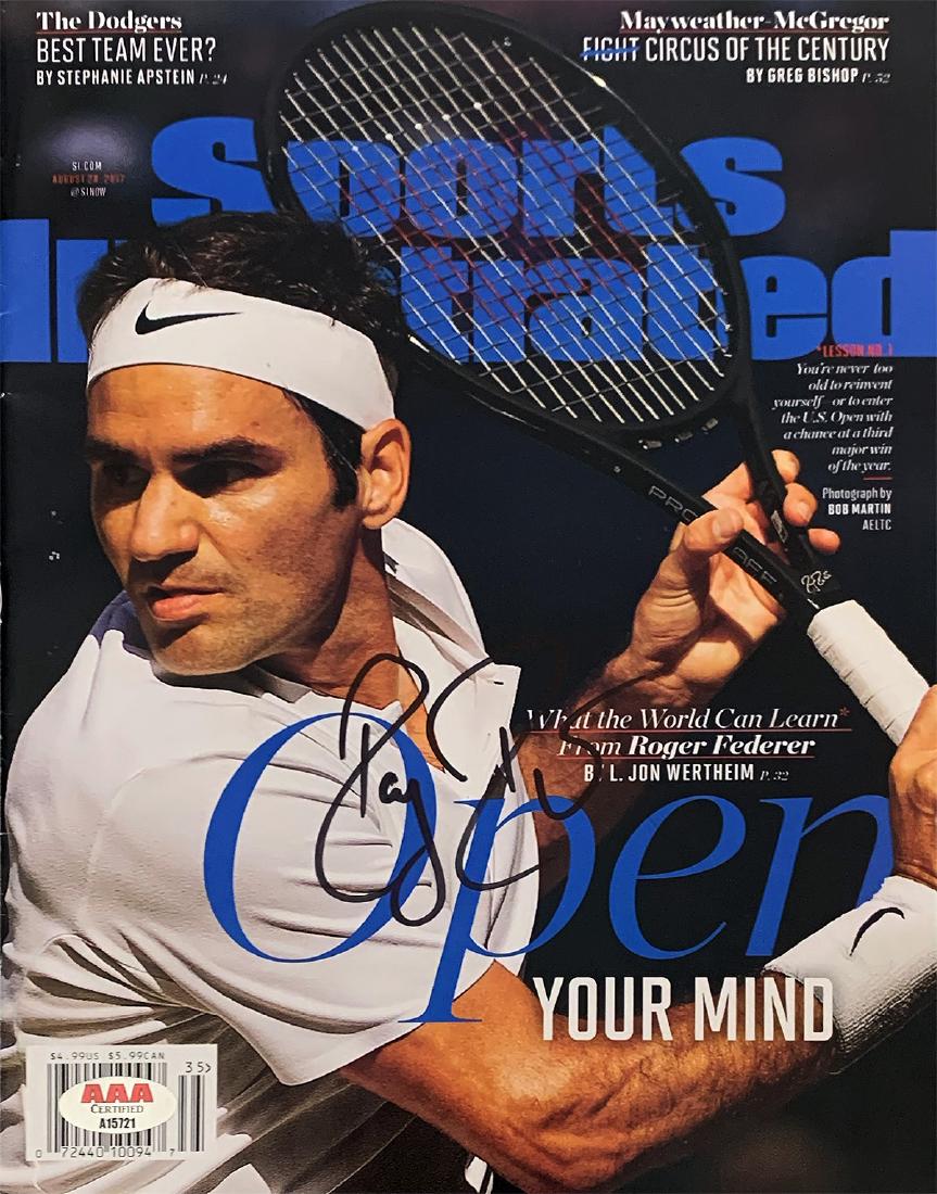 ROGER FEDERER Signed Full-Issue Sports Illustrated (1 of 3)