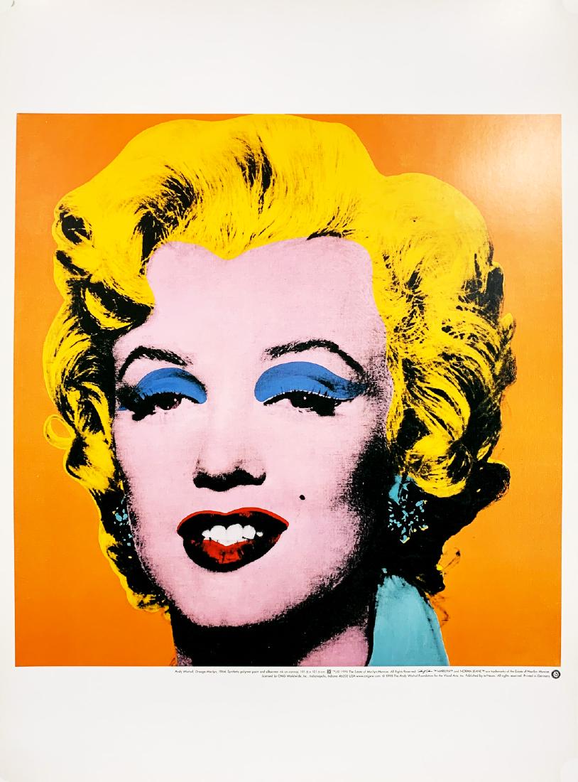 ANDY WARHOL's Iconic 'MARILYN' (Orange) offset (1 of 4)