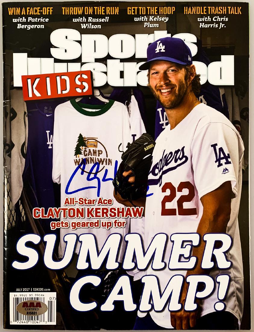 CLAYTON KERSHAW "Dodgers" Signed SI Magazine (1 of 3)