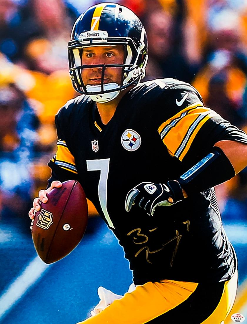 "STEELERS" Ben Roethlisberger signed 11x14 (1 of 3)