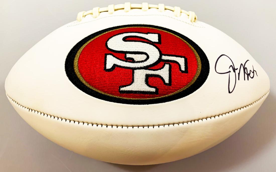 "49ERS" JOE MONTANA Signed Logo Football (1 of 5)