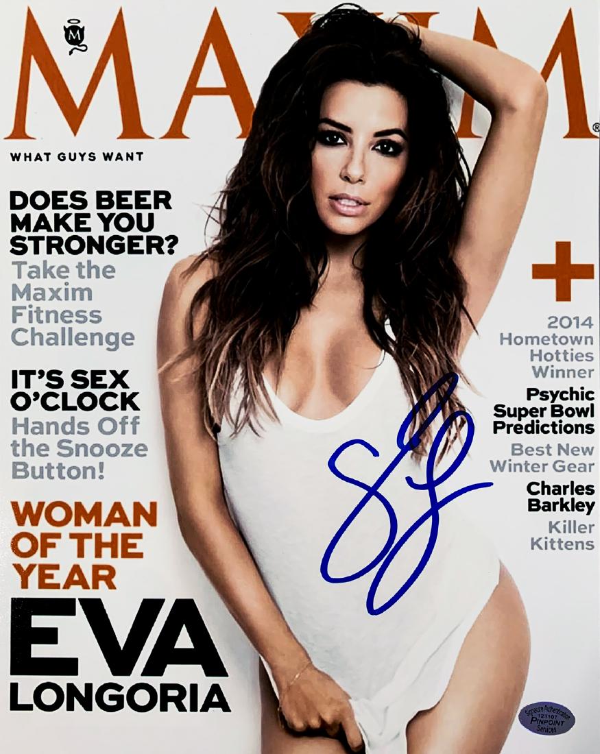 EVA LONGORIA Stunning Signed "Maxim" Magazine Cover (1 of 3)