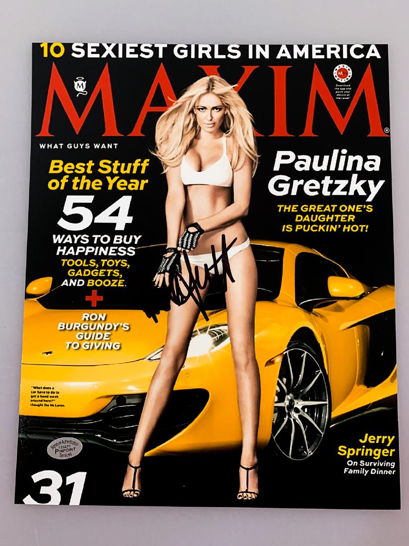 PAULINA GRETZKY Signed "Maxim" Magazine Cover Photo (1 of 3)
