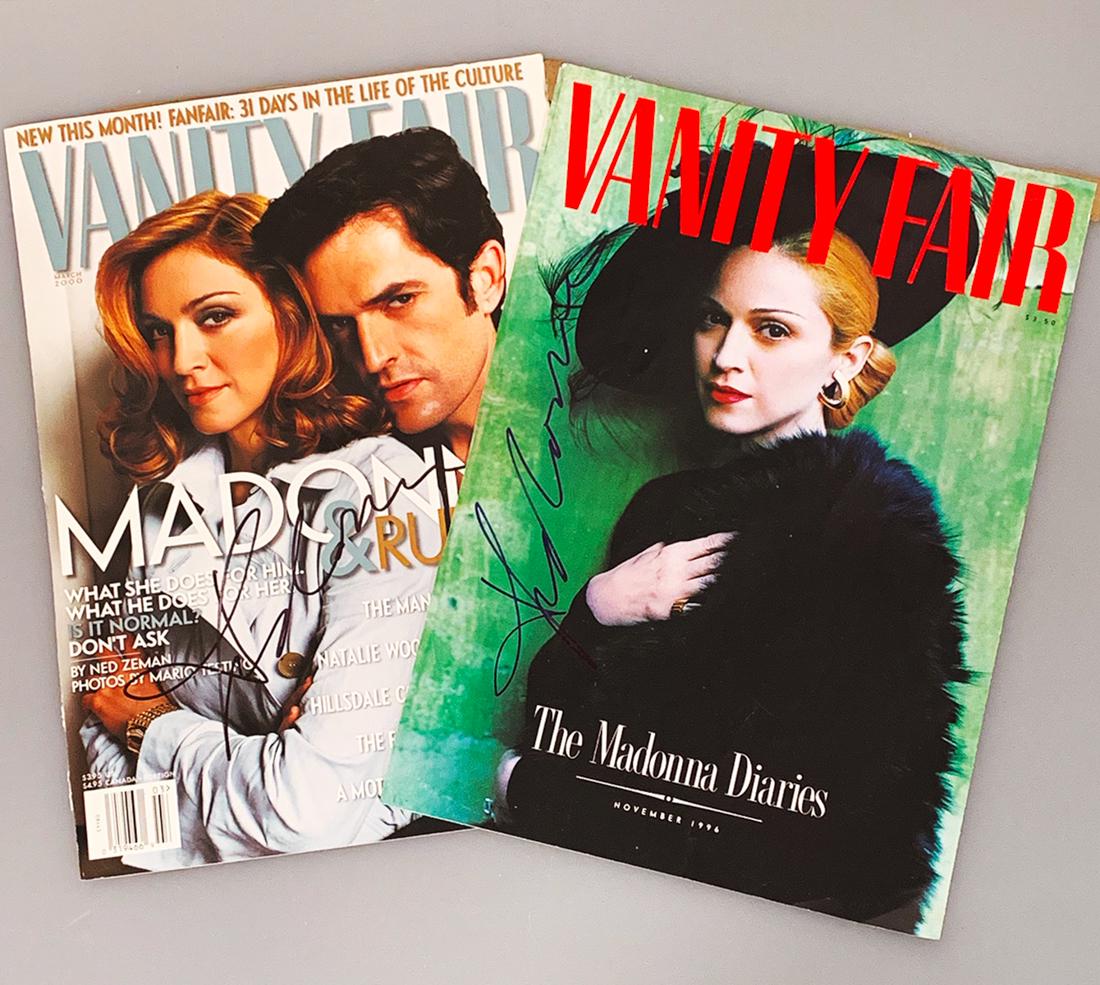 MADONNA Pair of SIGNED Vanity Fair magazine covers (1 of 6)