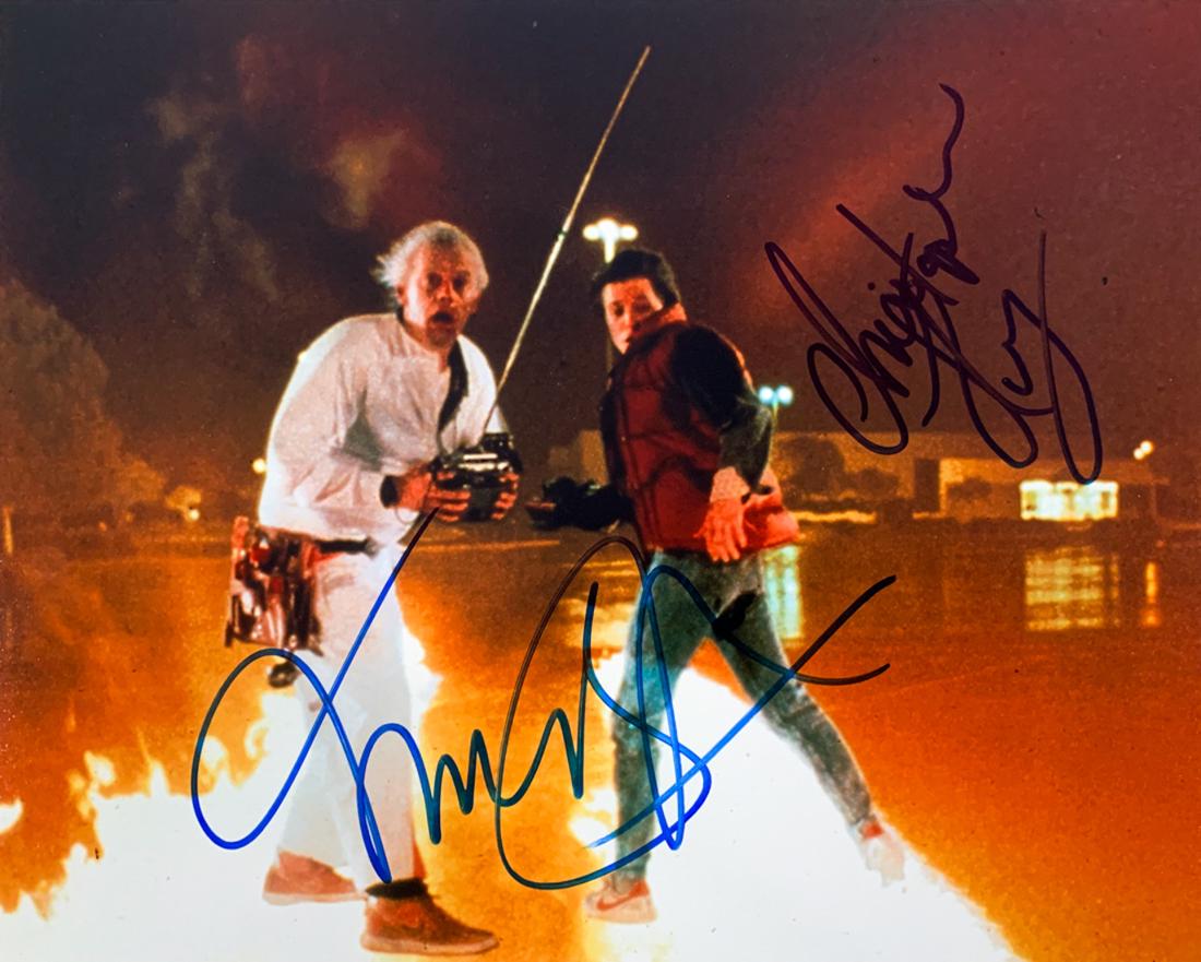 "BACK to the FUTURE" Fox/Lloyd Signed 8x10 Photo (1 of 3)