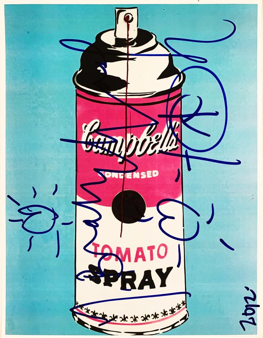 MR. BRAINWASH 'Tomato Spray' Signed 8x10 Print (1 of 3)