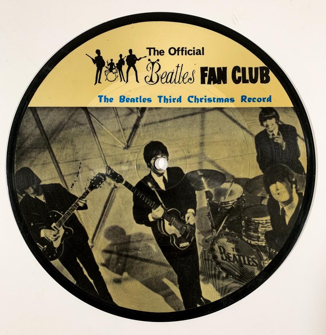 "BEATLES" Official Beatles Fan Club Christmas 45 Record (1 of 2)