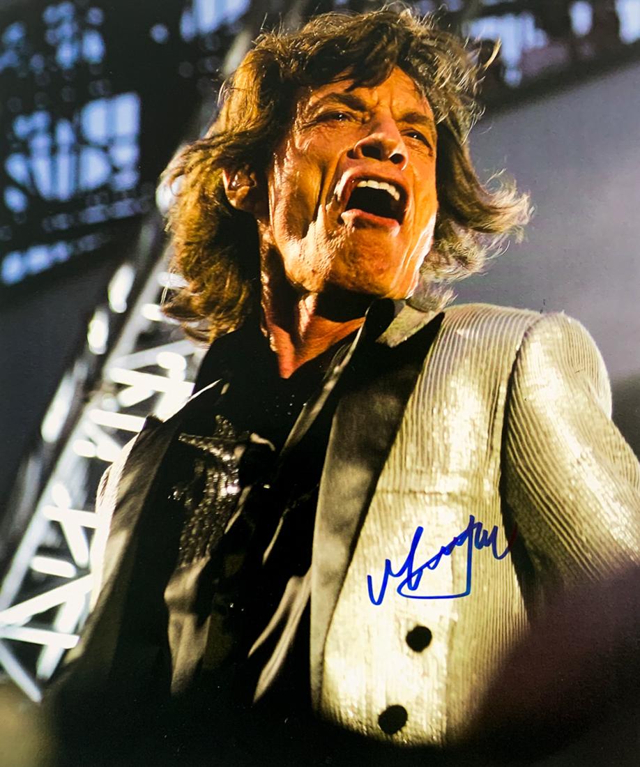 "ROLLING STONES" Mick Jagger Signed Magazine Page (1 of 3)