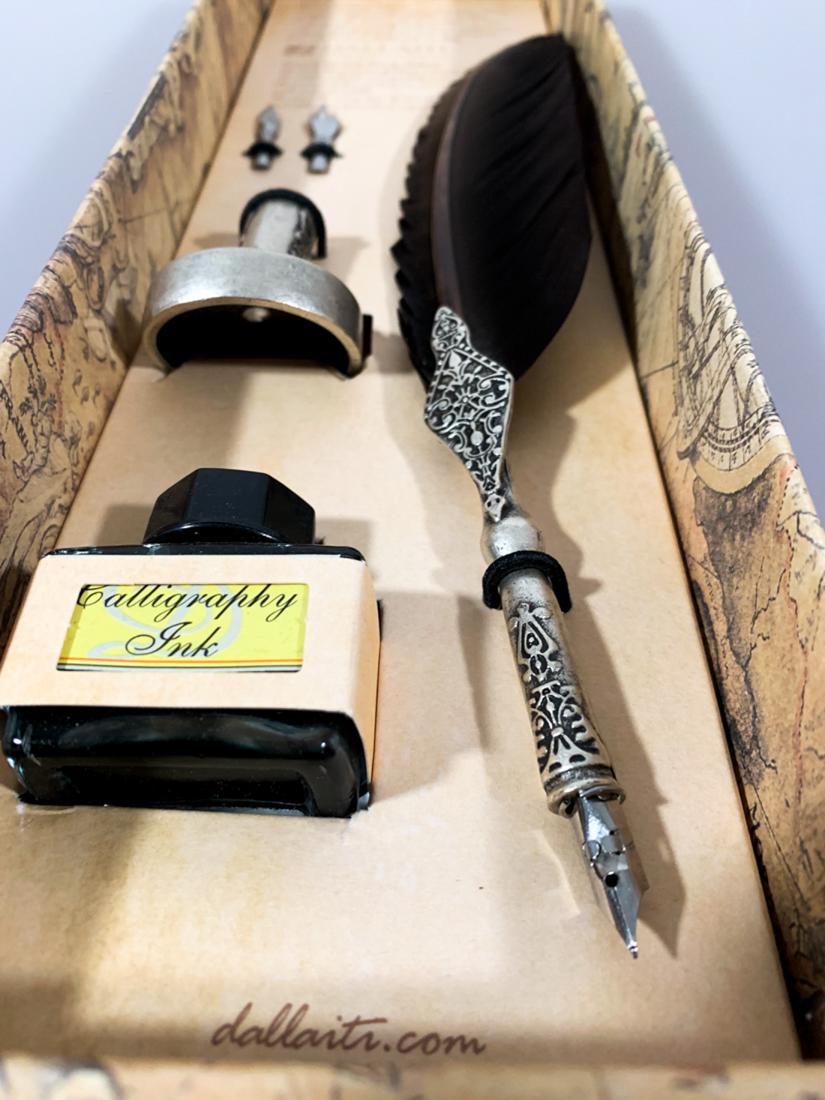 DALLAITI Spot Italian Handmade Retro Quill Relief Dip (1 of 7)