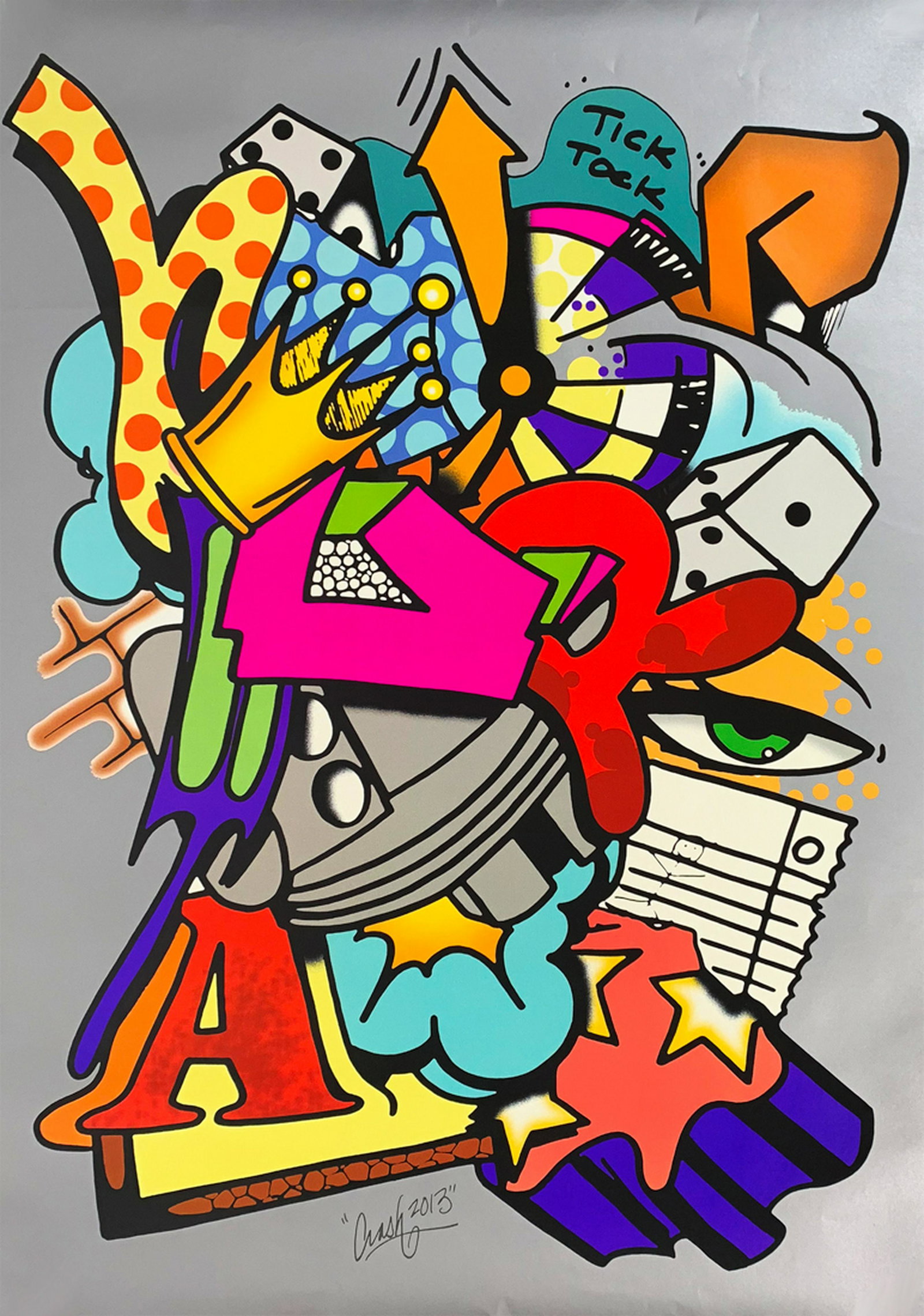 CRASH (John Matos) 'Tick Tock' Screen Print (1 of 4)