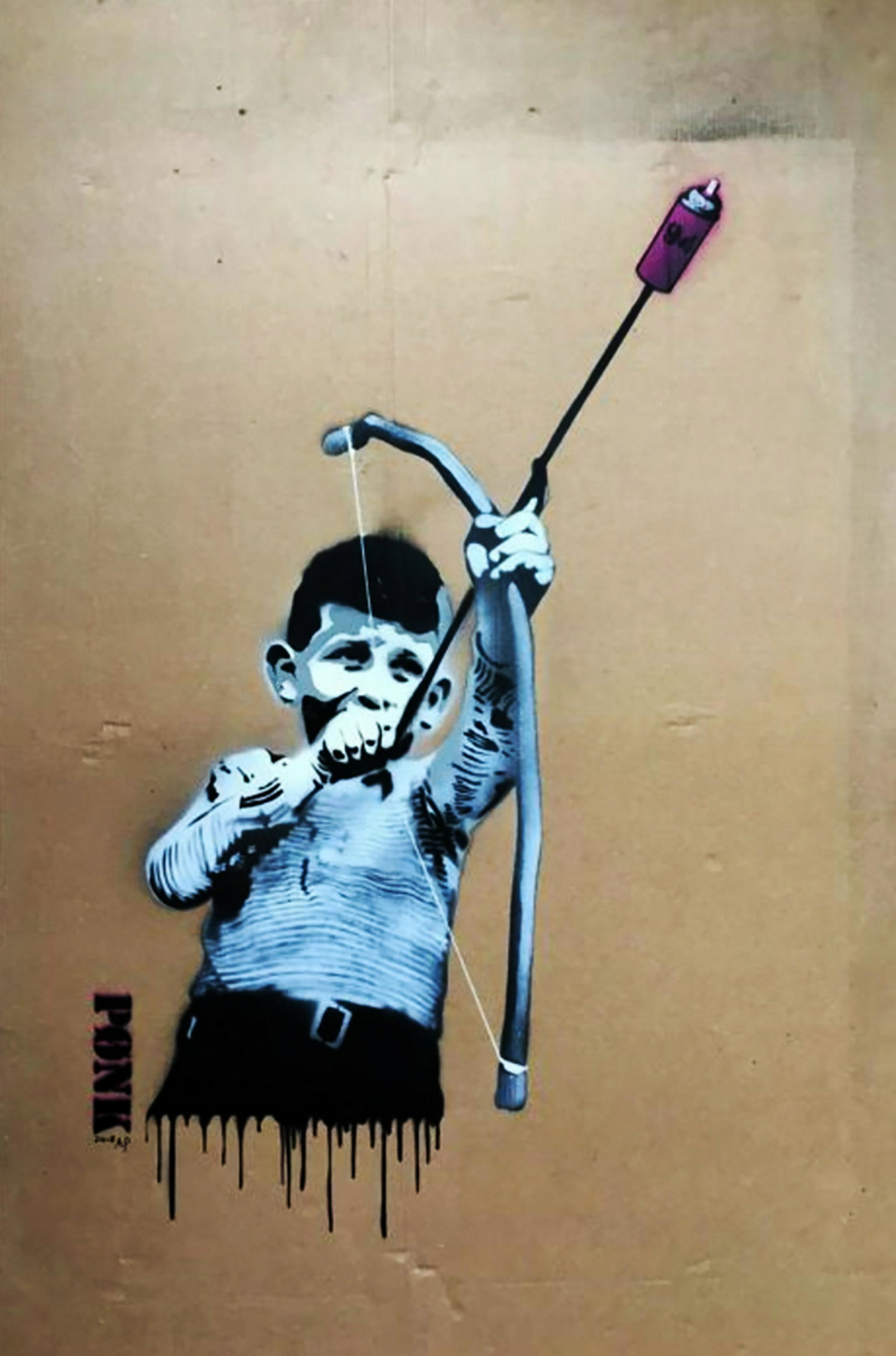 PONK 'Shoot Your Love' Original Spray/Stencil on (1 of 7)