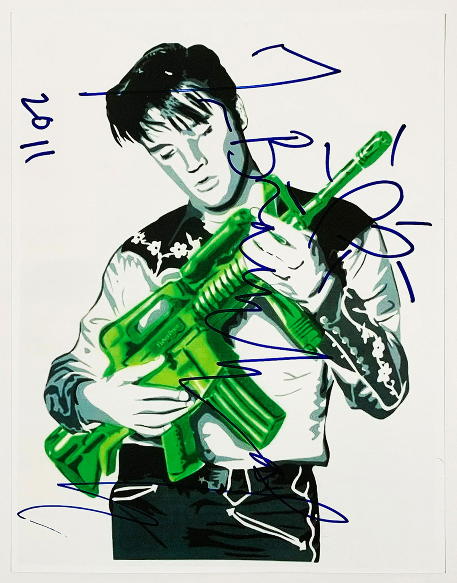 MR. BRAINWASH 'Don't Be Cruel' (green) Signed Photo (1 of 7)