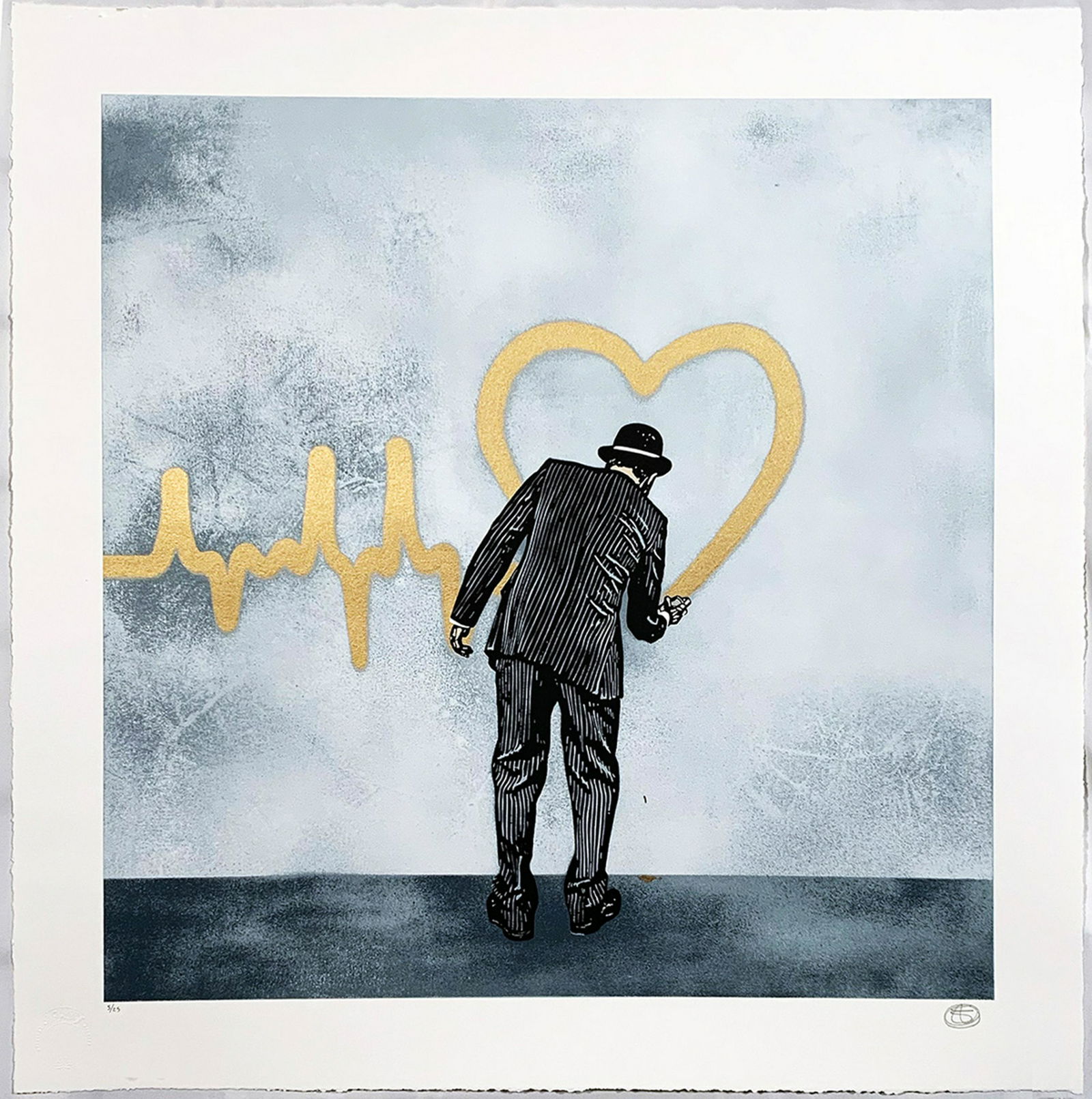 NICK WALKER 'Love Goes On' (gold) Silkscreen Print (1 of 7)