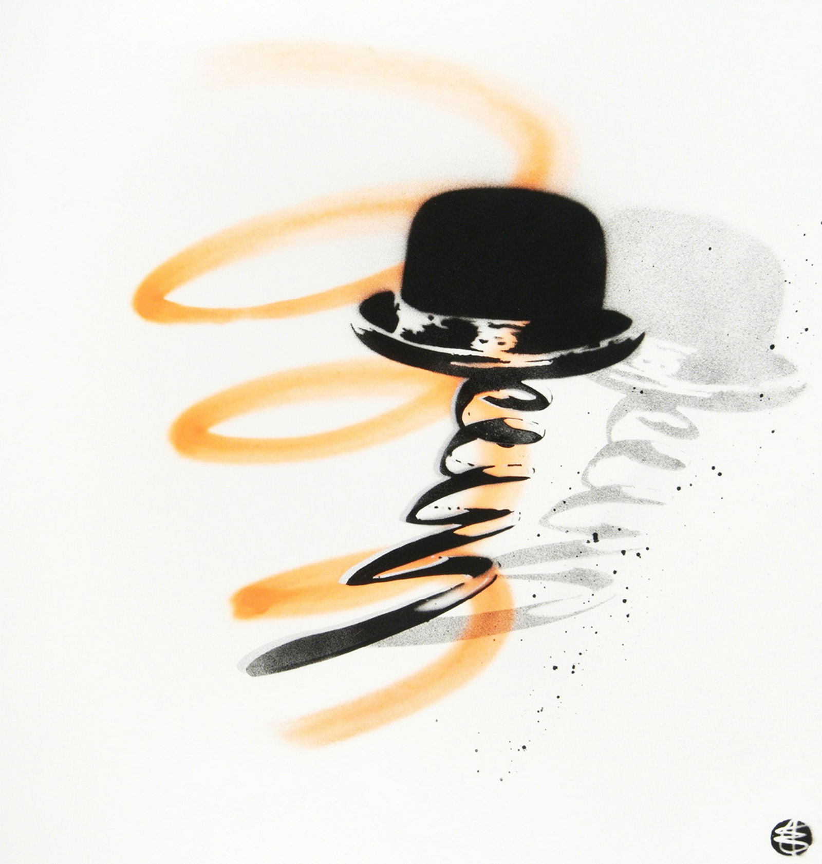 NICK WALKER 'Top Hat' (orange) Unique HPM (1 of 3)