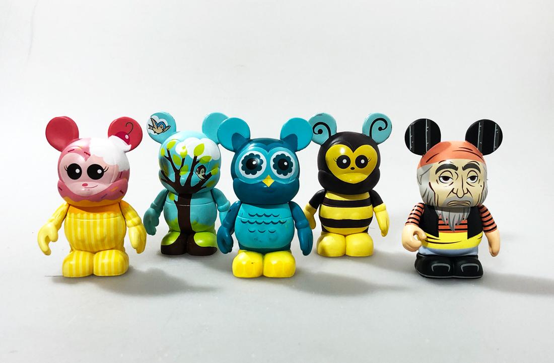 DISNEY VINYLMATION Set of 5 Collectible 3" Figures (Set (1 of 7)